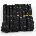 3 Rotoli 3,4 x 1,2 cm Etichette formato XS-4XL Etichetta per abbigliamento in tessuto di poliestere 1 rotolo (circa 380 pezzi), XS, S, M, L, XL, XXL, XXXL, XXXXL, XXXXXL