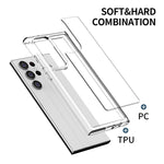 iPAKY PC trasparente + custodia per telefono in TPU, For Samsung Galaxy S23 5G, For Samsung Galaxy S23+ 5G, For Samsung Galaxy S23 Ultra 5G