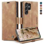 CaseMe 013 Custodia multifunzionale in pelle a conchiglia orizzontale, For Samsung Galaxy S23 5G, For Samsung Galaxy S23+ 5G, For Samsung Galaxy S23 Ultra 5G