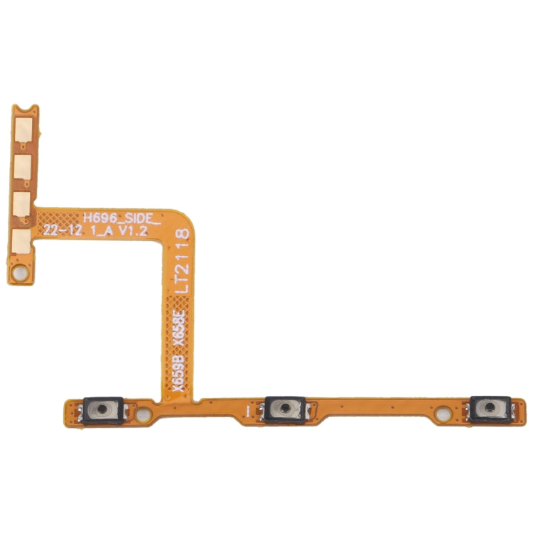 Pulsante di accensione OEM e cavo flessibile del pulsante del volume, For Tecno Spark 7 Pro, For Tecno Camon 17 Pro CG8 CG8h, For Tecno Camon 17 CG6 CG6j, For Tecno Spark 7P KF7j, For Tecno Camon 17P CG7, For Tecno Spark 7T KF6p, For Tecno Camon 16 S