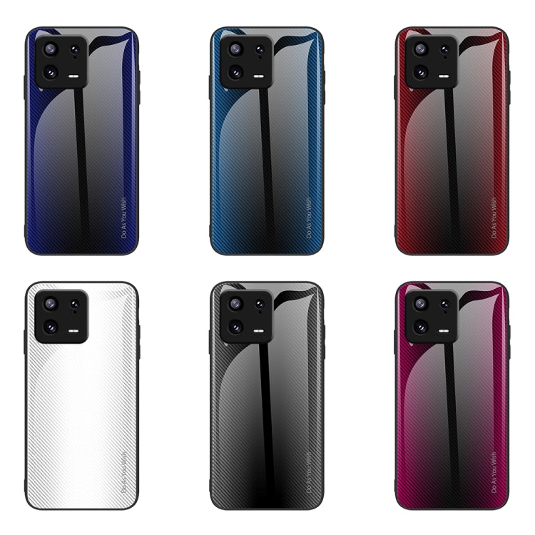 Custodia per cellulare in TPU con vetro sfumato, For Xiaomi 13, For Xiaomi 13 Pro, For Xiaomi Redmi A1+, For OPPO A1 Pro