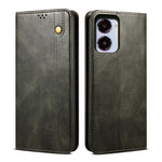 Custodia in pelle con trama cavallo pazzo per Realme 10