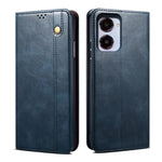 Custodia in pelle con trama cavallo pazzo per Realme 10