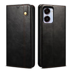 Custodia in pelle con trama cavallo pazzo per Realme 10