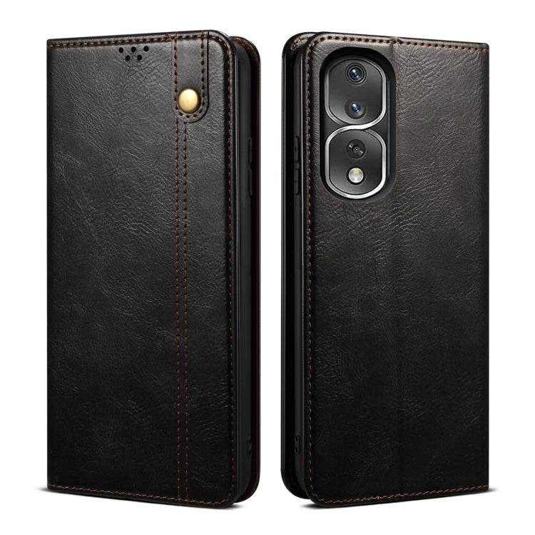 Custodia in pelle con trama cavallo pazzo per Realme 10