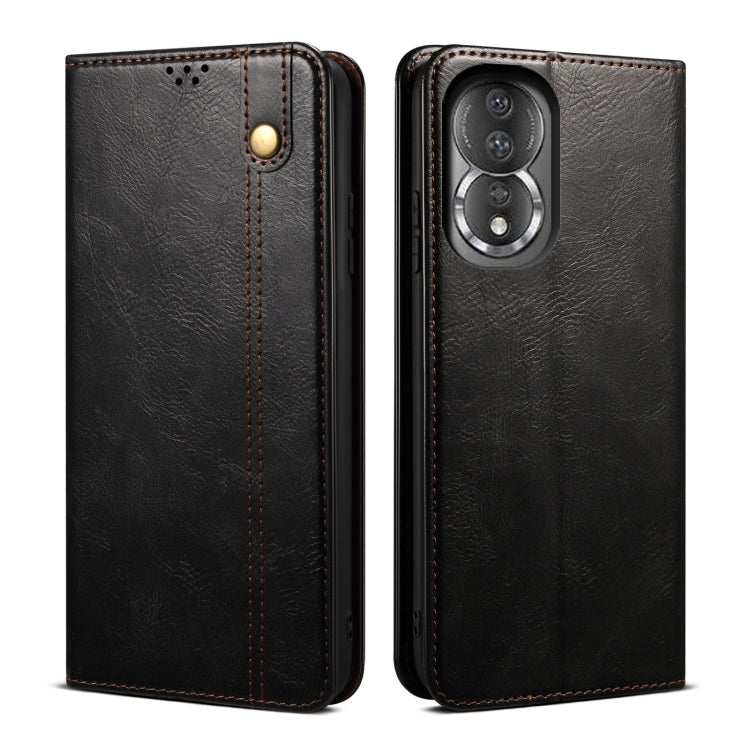 Custodia in pelle con trama cavallo pazzo per Realme 10