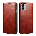 Custodia in pelle con trama cavallo pazzo per Realme 10