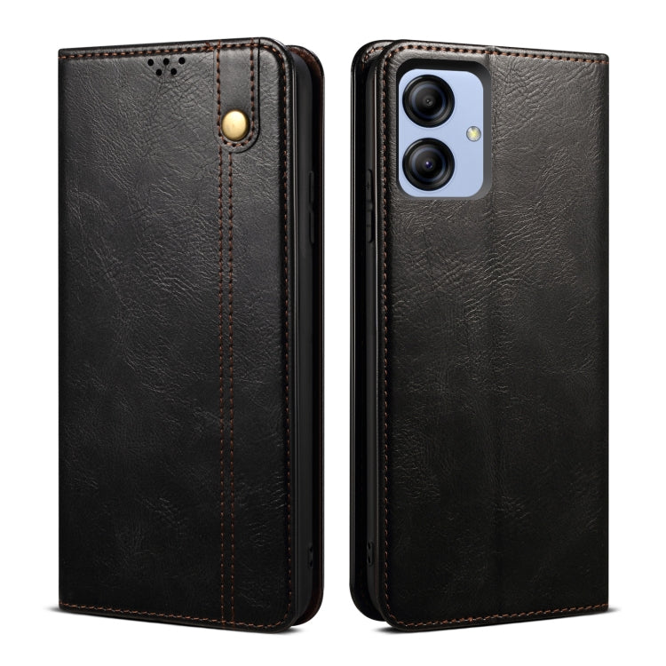 Custodia in pelle con trama cavallo pazzo per Realme 10