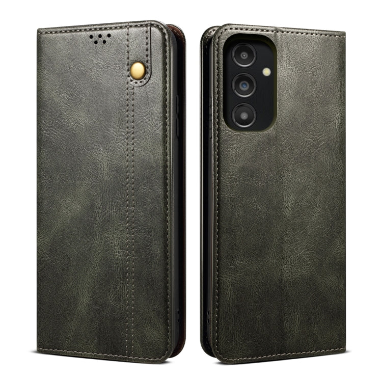 Custodia in pelle con trama cavallo pazzo per Realme 10