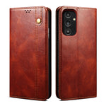 Custodia in pelle con trama cavallo pazzo per Realme 10