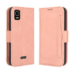 Custodia per telefono in pelle con slot per schede di consistenza al polpaccio, For Cricket Debut Smart, For Cricket Icon 4, For Cricket Innovate E 5G, For OPPO A1 Pro