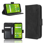 Custodia per telefono in pelle con slot per schede di consistenza al polpaccio, For Cricket Debut Smart, For Cricket Icon 4, For Cricket Innovate E 5G, For OPPO A1 Pro