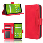 Custodia per telefono in pelle con slot per schede di consistenza al polpaccio, For Cricket Debut Smart, For Cricket Icon 4, For Cricket Innovate E 5G, For OPPO A1 Pro