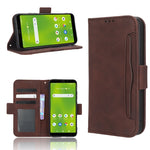 Custodia per telefono in pelle con slot per schede di consistenza al polpaccio, For Cricket Debut Smart, For Cricket Icon 4, For Cricket Innovate E 5G, For OPPO A1 Pro