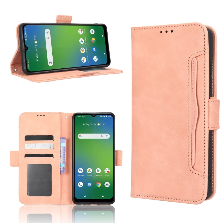Custodia per telefono in pelle con slot per schede di consistenza al polpaccio, For Cricket Debut Smart, For Cricket Icon 4, For Cricket Innovate E 5G, For OPPO A1 Pro