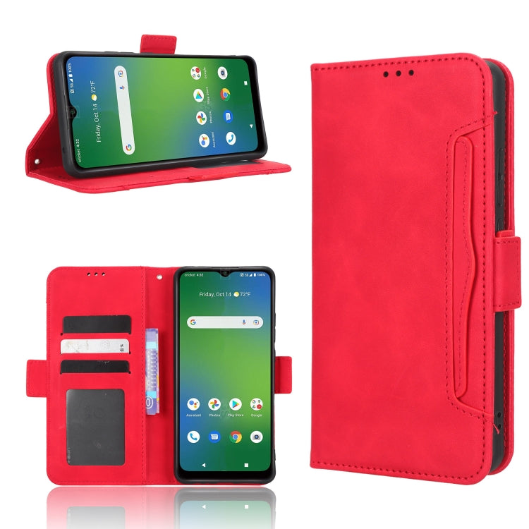 Custodia per telefono in pelle con slot per schede di consistenza al polpaccio, For Cricket Debut Smart, For Cricket Icon 4, For Cricket Innovate E 5G, For OPPO A1 Pro