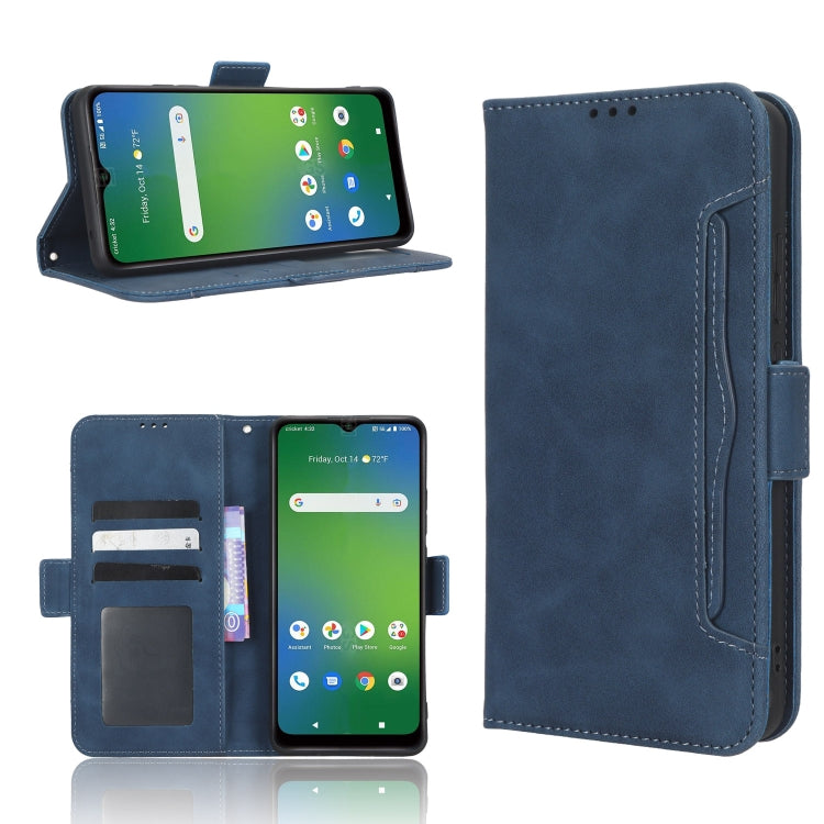 Custodia per telefono in pelle con slot per schede di consistenza al polpaccio, For Cricket Debut Smart, For Cricket Icon 4, For Cricket Innovate E 5G, For OPPO A1 Pro