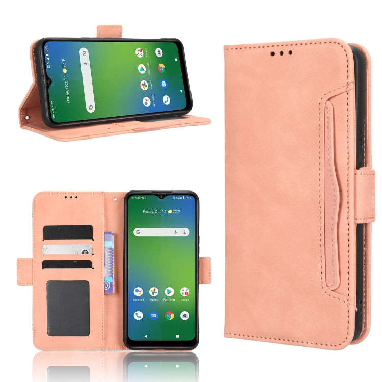 Custodia per telefono in pelle con slot per schede di consistenza al polpaccio, For Cricket Debut Smart, For Cricket Icon 4, For Cricket Innovate E 5G, For OPPO A1 Pro