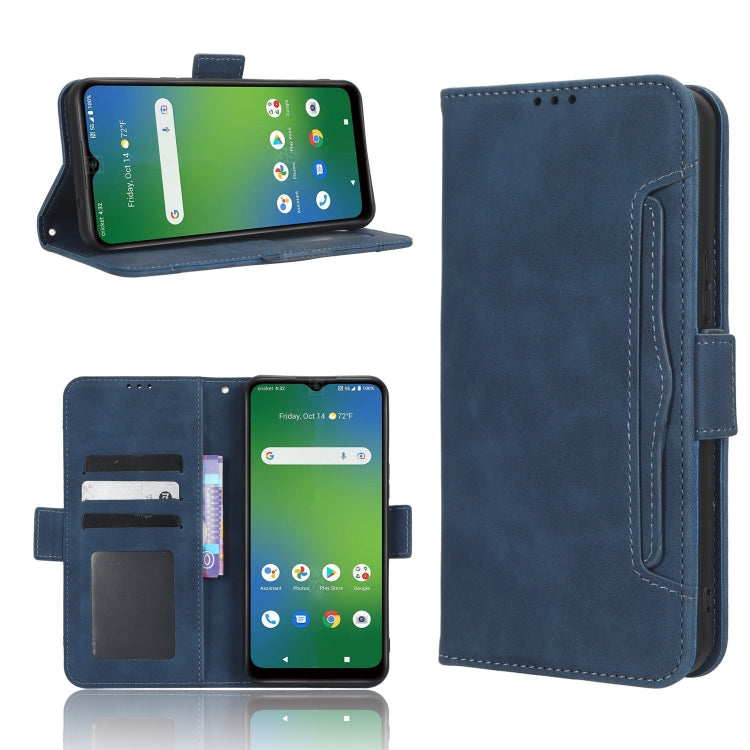 Custodia per telefono in pelle con slot per schede di consistenza al polpaccio, For Cricket Debut Smart, For Cricket Icon 4, For Cricket Innovate E 5G, For OPPO A1 Pro