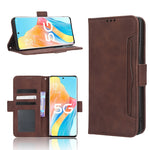 Custodia per telefono in pelle con slot per schede di consistenza al polpaccio, For Cricket Debut Smart, For Cricket Icon 4, For Cricket Innovate E 5G, For OPPO A1 Pro