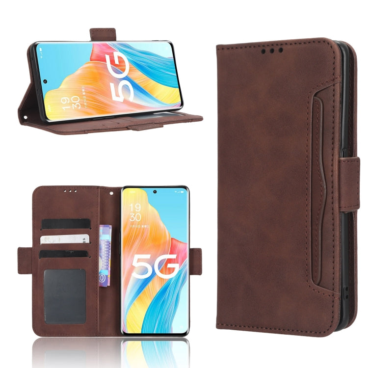Custodia per telefono in pelle con slot per schede di consistenza al polpaccio, For Cricket Debut Smart, For Cricket Icon 4, For Cricket Innovate E 5G, For OPPO A1 Pro