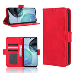 Custodia portafoglio in pelle per Motorola Moto G72