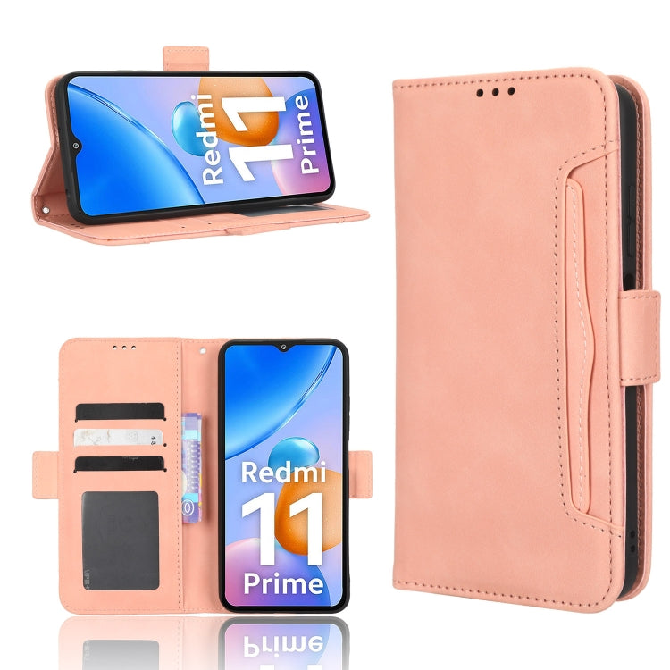 Custodia per telefono in pelle con slot per schede di consistenza al polpaccio, For Xiaomi Redmi 11 Prime 4G, For Xiaomi Redmi A1+, For Xiaomi Redmi Note 12 5G China, For Xiaomi Redmi Note 12 Pro 5G
