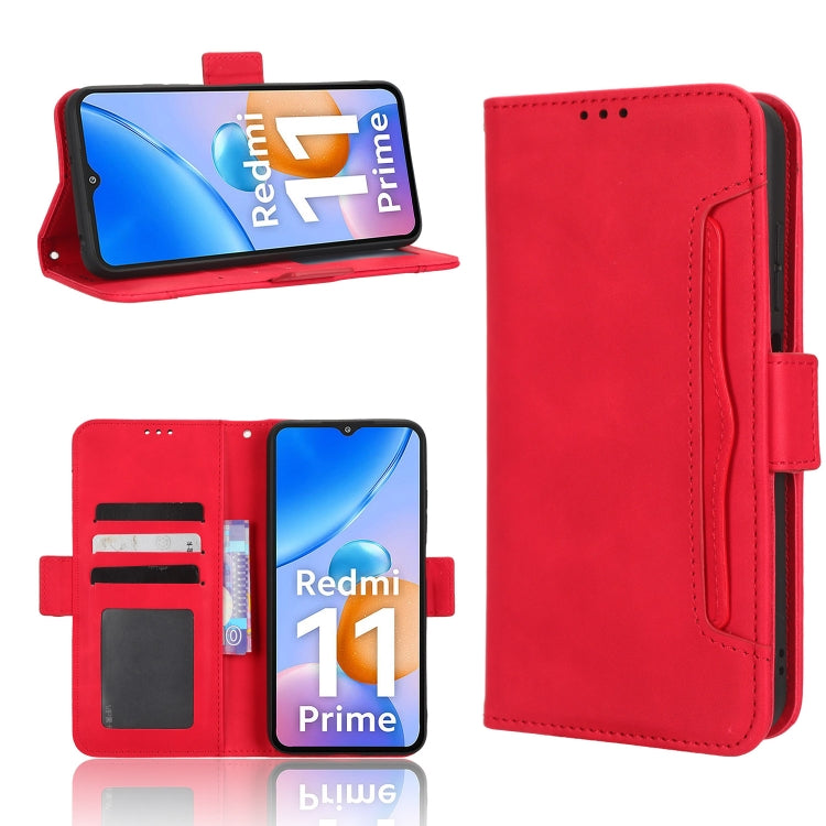 Custodia per telefono in pelle con slot per schede di consistenza al polpaccio, For Xiaomi Redmi 11 Prime 4G, For Xiaomi Redmi A1+, For Xiaomi Redmi Note 12 5G China, For Xiaomi Redmi Note 12 Pro 5G
