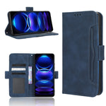 Custodia per telefono in pelle con slot per schede di consistenza al polpaccio, For Xiaomi Redmi 11 Prime 4G, For Xiaomi Redmi A1+, For Xiaomi Redmi Note 12 5G China, For Xiaomi Redmi Note 12 Pro 5G