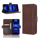 Custodia per telefono in pelle con slot per schede di consistenza al polpaccio, For Xiaomi Redmi 11 Prime 4G, For Xiaomi Redmi A1+, For Xiaomi Redmi Note 12 5G China, For Xiaomi Redmi Note 12 Pro 5G