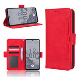 Custodia per telefono in pelle con slot per schede di consistenza al polpaccio, For Xiaomi Redmi Note 12 Pro+, For Huawei nova 10 SE, For Honor Play 40 Plus, For Nokia X30 5G