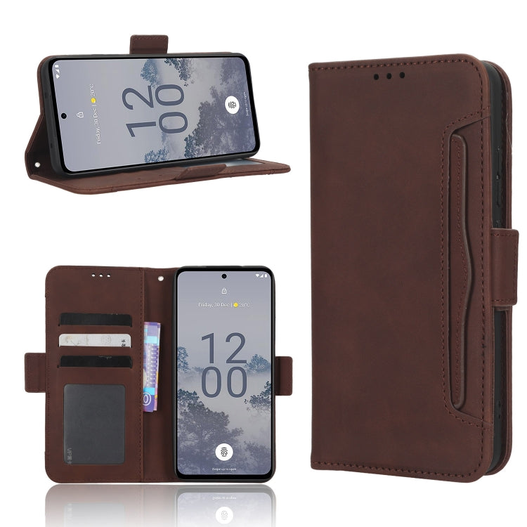 Custodia per telefono in pelle con slot per schede di consistenza al polpaccio, For Xiaomi Redmi Note 12 Pro+, For Huawei nova 10 SE, For Honor Play 40 Plus, For Nokia X30 5G