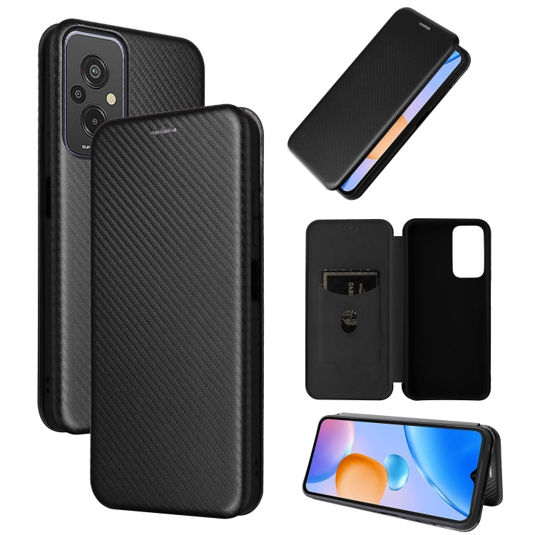 Custodia per telefono in pelle con vibrazione in fibra di carbonio, For Xiaomi Redmi 11 Prime 4G, For Xiaomi 13
