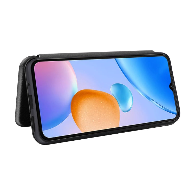 Custodia per telefono in pelle con vibrazione in fibra di carbonio, For Xiaomi Redmi 11 Prime 4G, For Xiaomi 13