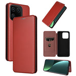 Custodia per telefono in pelle con vibrazione in fibra di carbonio, For Xiaomi Redmi 11 Prime 4G, For Xiaomi 13