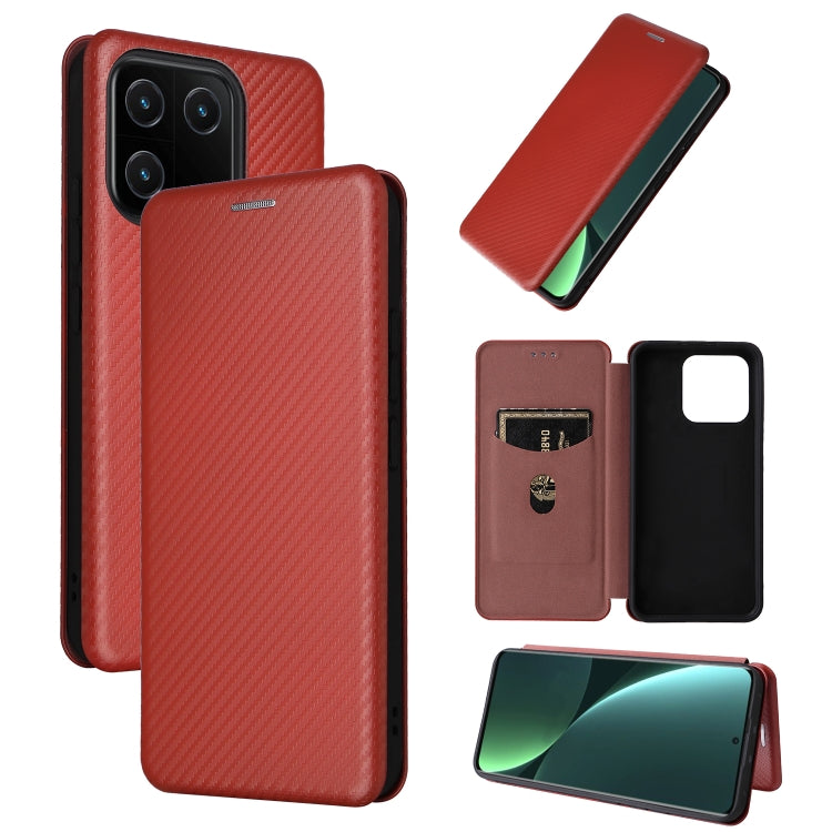 Custodia per telefono in pelle con vibrazione in fibra di carbonio, For Xiaomi Redmi 11 Prime 4G, For Xiaomi 13