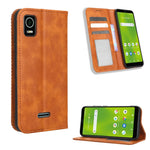 Custodia per telefono in pelle con trama retrò con fibbia magnetica, For Cricket Debut Smart, For Cricket Icon 4, For Cricket Innovate E 5G, For OPPO A1 Pro, For Realme 10 4G, For Realme 10 Pro