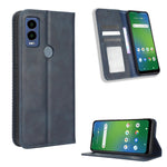 Custodia per telefono in pelle con trama retrò con fibbia magnetica, For Cricket Debut Smart, For Cricket Icon 4, For Cricket Innovate E 5G, For OPPO A1 Pro, For Realme 10 4G, For Realme 10 Pro