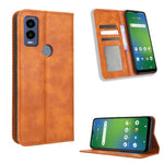 Custodia per telefono in pelle con trama retrò con fibbia magnetica, For Cricket Debut Smart, For Cricket Icon 4, For Cricket Innovate E 5G, For OPPO A1 Pro, For Realme 10 4G, For Realme 10 Pro
