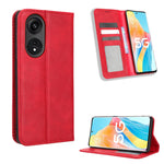 Custodia per telefono in pelle con trama retrò con fibbia magnetica, For Cricket Debut Smart, For Cricket Icon 4, For Cricket Innovate E 5G, For OPPO A1 Pro, For Realme 10 4G, For Realme 10 Pro