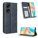 Custodia per telefono in pelle con trama retrò con fibbia magnetica, For Cricket Debut Smart, For Cricket Icon 4, For Cricket Innovate E 5G, For OPPO A1 Pro, For Realme 10 4G, For Realme 10 Pro