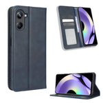 Custodia per telefono in pelle con trama retrò con fibbia magnetica, For Cricket Debut Smart, For Cricket Icon 4, For Cricket Innovate E 5G, For OPPO A1 Pro, For Realme 10 4G, For Realme 10 Pro