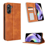 Custodia per telefono in pelle con trama retrò con fibbia magnetica, For Cricket Debut Smart, For Cricket Icon 4, For Cricket Innovate E 5G, For OPPO A1 Pro, For Realme 10 4G, For Realme 10 Pro