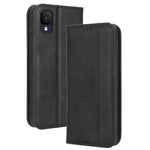 Custodia per telefono in pelle con trama retrò con fibbia magnetica, For TCL ION Z, For Tecno Pop 6 BE7, For vivo X90 5G, For vivo X90 Pro+, For Tecno Pova 4, For Infinix Hot 20 4G X682B