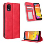 Custodia per telefono in pelle con trama retrò con fibbia magnetica, For TCL ION Z, For Tecno Pop 6 BE7, For vivo X90 5G, For vivo X90 Pro+, For Tecno Pova 4, For Infinix Hot 20 4G X682B