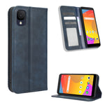 Custodia per telefono in pelle con trama retrò con fibbia magnetica, For TCL ION Z, For Tecno Pop 6 BE7, For vivo X90 5G, For vivo X90 Pro+, For Tecno Pova 4, For Infinix Hot 20 4G X682B