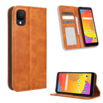 Custodia per telefono in pelle con trama retrò con fibbia magnetica, For TCL ION Z, For Tecno Pop 6 BE7, For vivo X90 5G, For vivo X90 Pro+, For Tecno Pova 4, For Infinix Hot 20 4G X682B