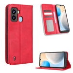 Custodia per telefono in pelle con trama retrò con fibbia magnetica, For TCL ION Z, For Tecno Pop 6 BE7, For vivo X90 5G, For vivo X90 Pro+, For Tecno Pova 4, For Infinix Hot 20 4G X682B