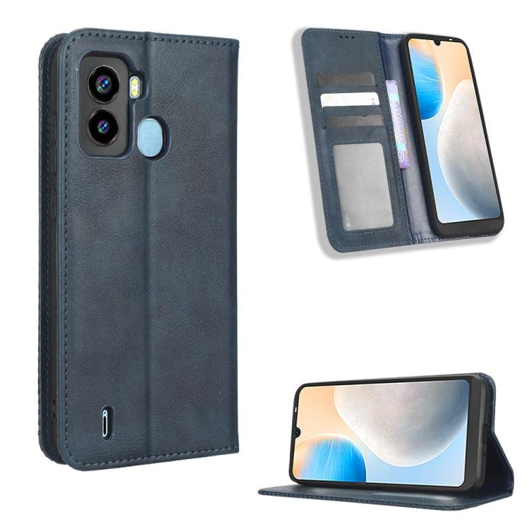 Custodia per telefono in pelle con trama retrò con fibbia magnetica, For TCL ION Z, For Tecno Pop 6 BE7, For vivo X90 5G, For vivo X90 Pro+, For Tecno Pova 4, For Infinix Hot 20 4G X682B