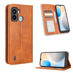 Custodia per telefono in pelle con trama retrò con fibbia magnetica, For TCL ION Z, For Tecno Pop 6 BE7, For vivo X90 5G, For vivo X90 Pro+, For Tecno Pova 4, For Infinix Hot 20 4G X682B